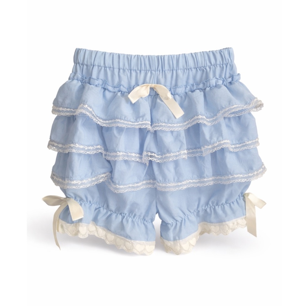 Blue Ruffled Bloomers